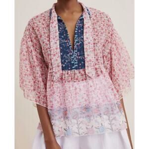 Anna Sui Alayna Babydoll Blouse sz S